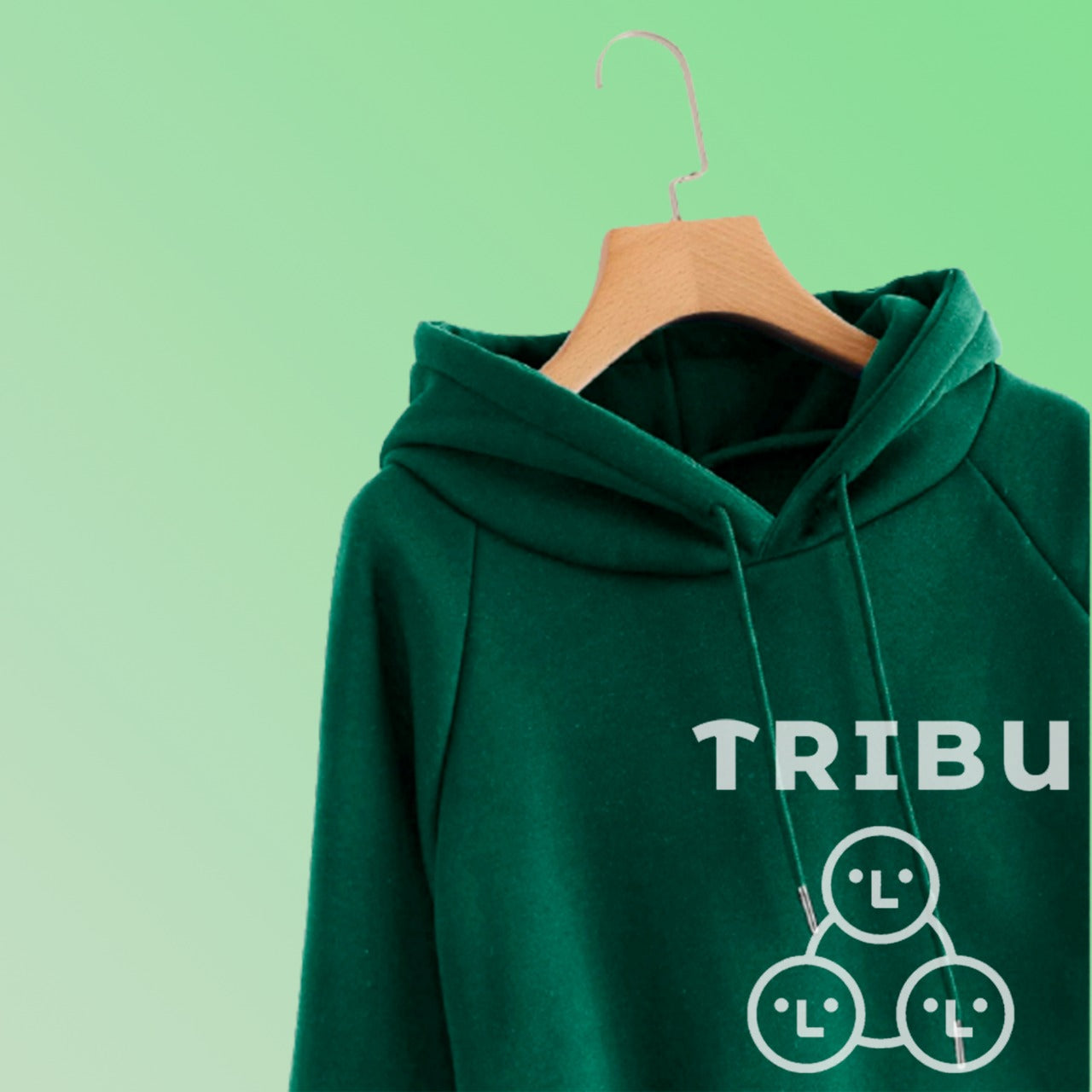 Hoodie verde oscuro